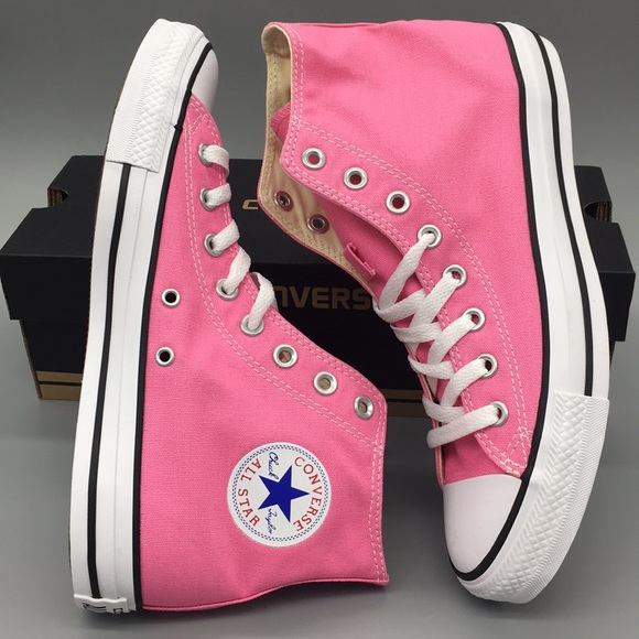 Converse CTAS Hi pink/white/blue WMNS sneakers - Picture 6 of 8